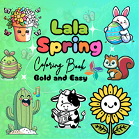 Lala's Spring Coloring Book - Bold & Easy to Color!