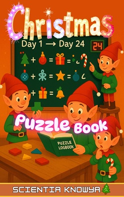 Christmas Puzzle Book: A 24-Day Countdown of Elves' Festive Math, Logic Brain Teasers & Tricky Thinking Challenges from Santa's Workshop!